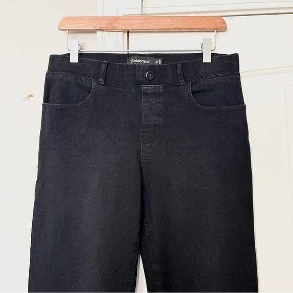 Betabrand Yoga Skinny Denim Jeans Washed Black - Picture 6 of 10